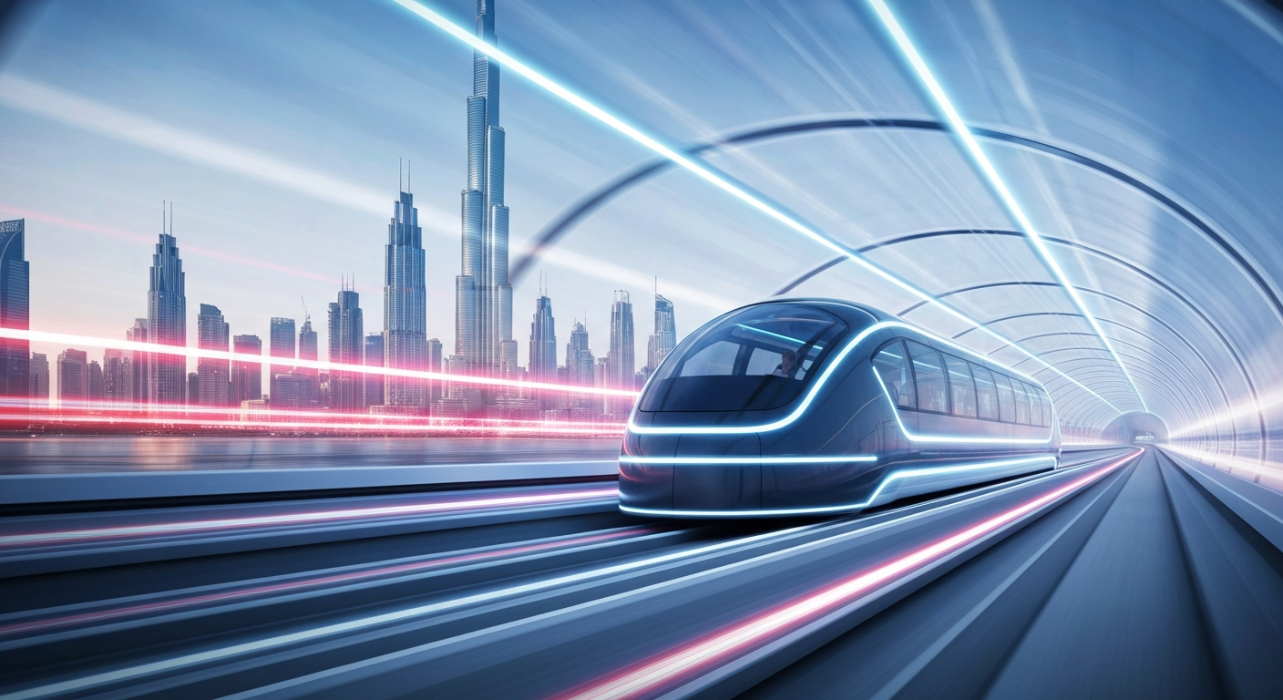 🚀 إنجاز مشروع هايبرلوب دبي: نقلة نوعية في مستقبل الإمارات 🇦🇪