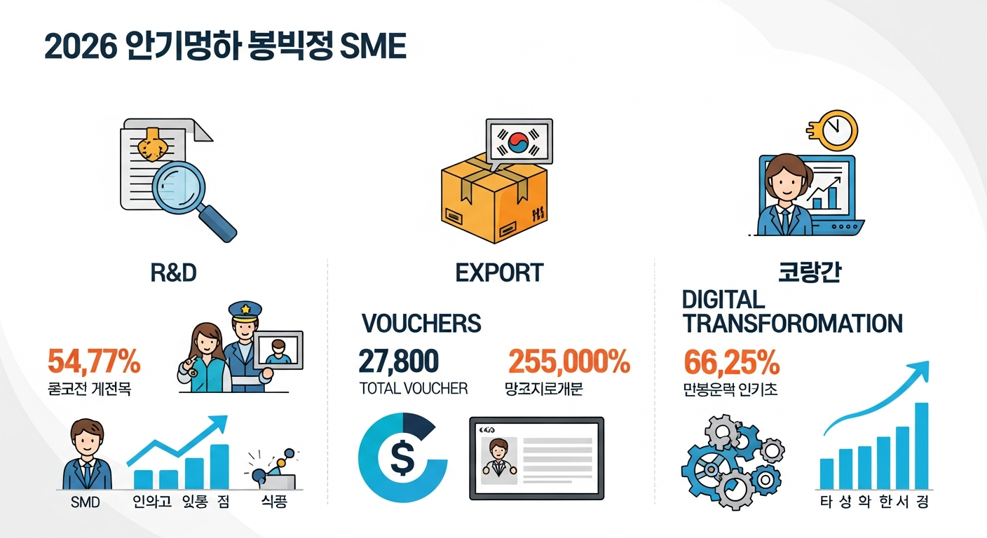 🇰🇷 2026 중소벤처 스케일업 정부지원금 총정리: R&D, 수출, 디지털 전환